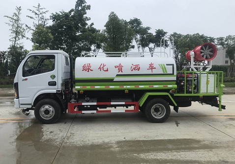 5方灑水車參數(shù)_國(guó)六東風(fēng)福瑞卡5方綠化灑水車4