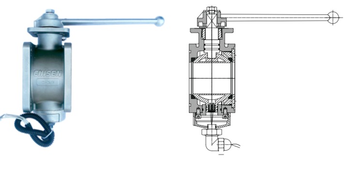 消防車電加熱出水口球閥 消防車電加熱出水口球閥