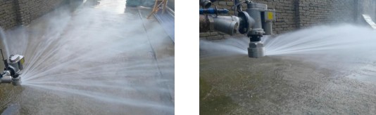 金成DD5045S電動后灑噴頭噴灑效果圖片 金成DD5045S電動后灑噴頭噴灑效果圖片